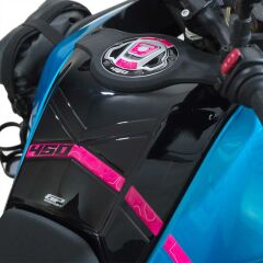 GP Kompozit CF Moto 450 MT 2024 Uyumlu Tank Pad Seti Mavi