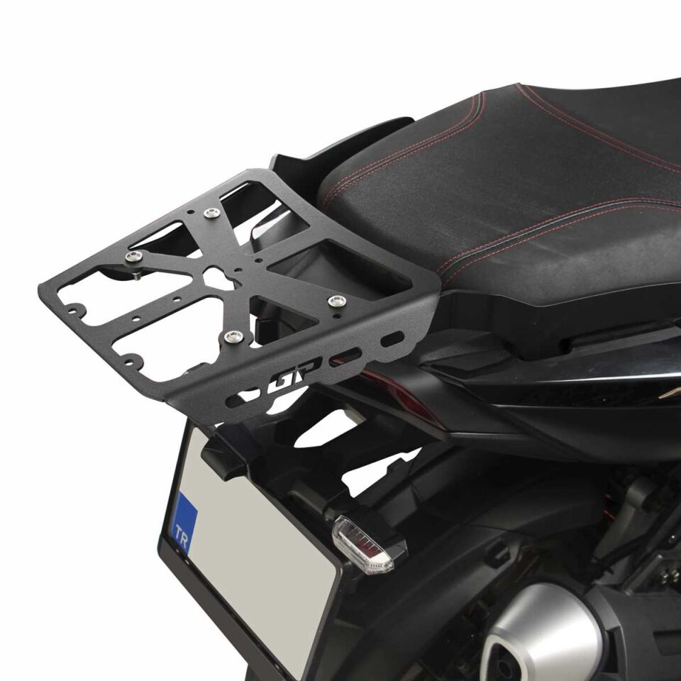GP Kompozit Kymco KRV 200 2023 Uyumlu Arka Çanta Demiri Siyah