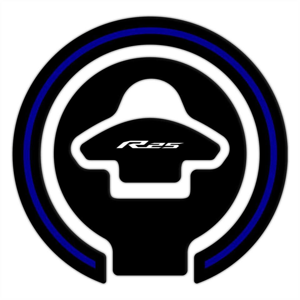 GP Kompozit Yamaha R25 2015-2018 Uyumlu Tank Pad Seti Mavi