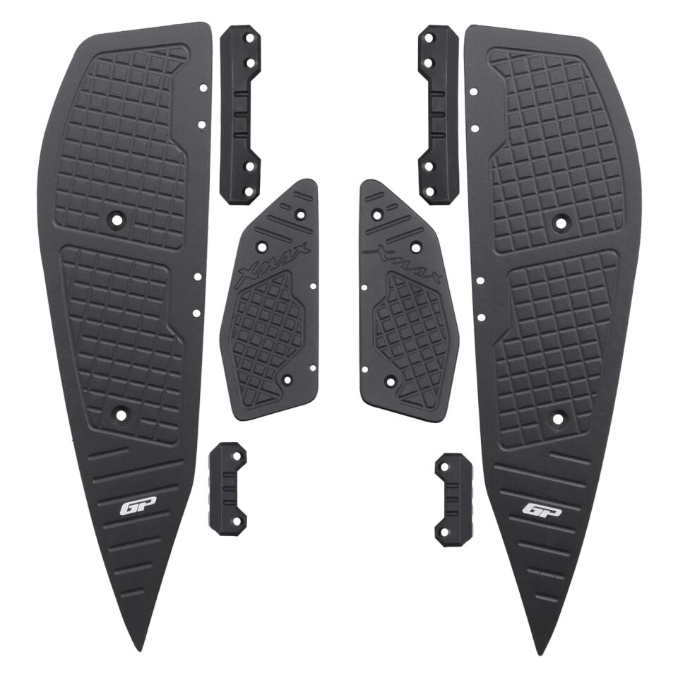 GP Kompozit Yamaha XMAX 250-400 2018-2022 Uyumlu Basamak Alüminyum Siyah
