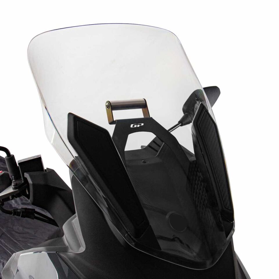 GP Kompozit SYM Joymax Z Plus 250 2023-2024 Uyumlu Telefon / Navigasyon Tutucu Siyah