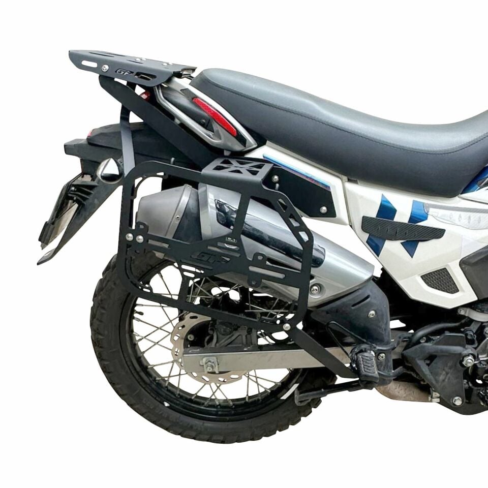 GP Kompozit Hero X-Pulse 200 2020-2024 Uyumlu Yan Çanta Demiri Siyah