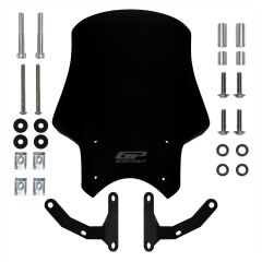 GP Kompozit Honda CB125R / CB250R 2018-2024 Uyumlu Tur Camı Siyah