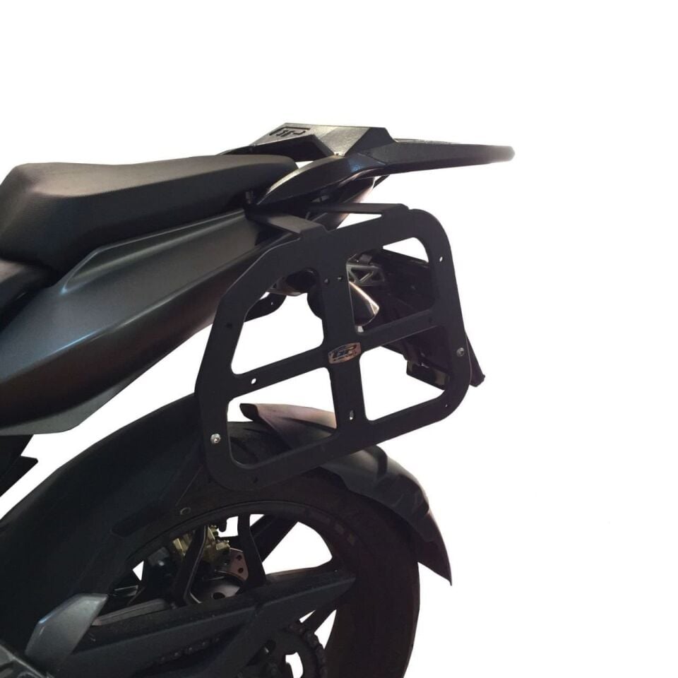 GP Kompozit Bajaj Pulsar NS 200 2011-2023 Uyumlu Yan Çanta Demiri Siyah