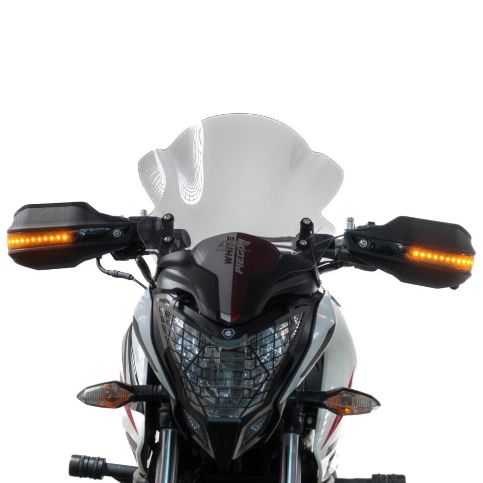 GP Kompozit Bajaj Pulsar NS 200 2014-2026 Uyumlu Led Sinyalli Elcik Koruma Siyah