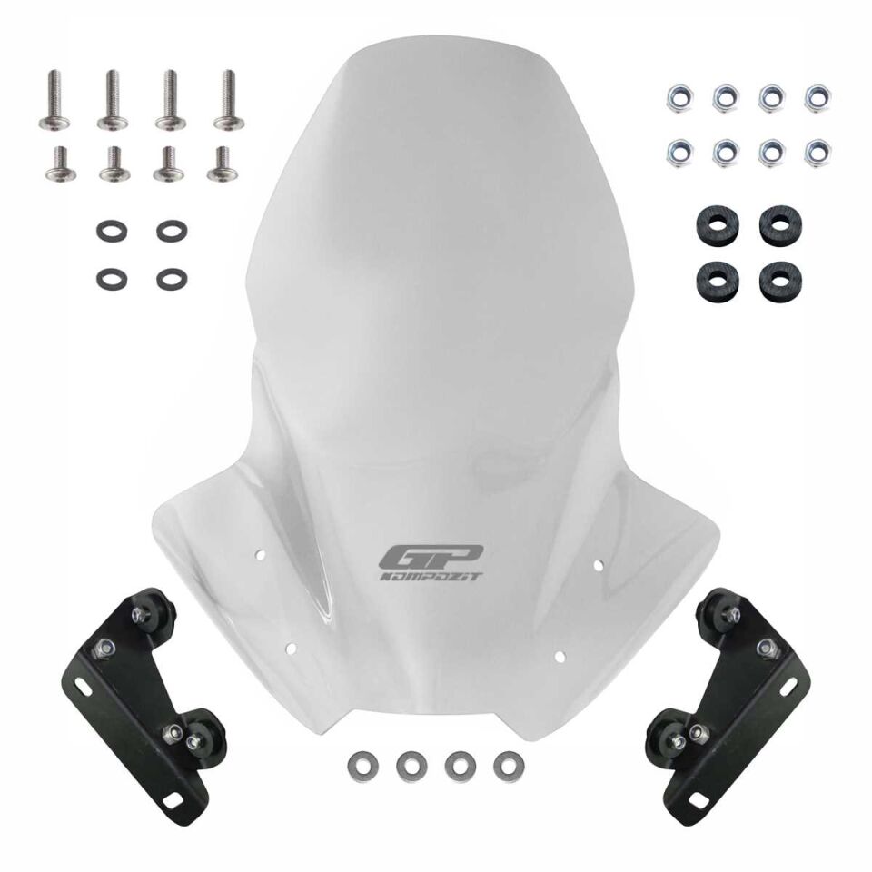 GP Kompozit Yamaha MT-07 2018-2020 Uyumlu Ön Tur Camı Şeffaf