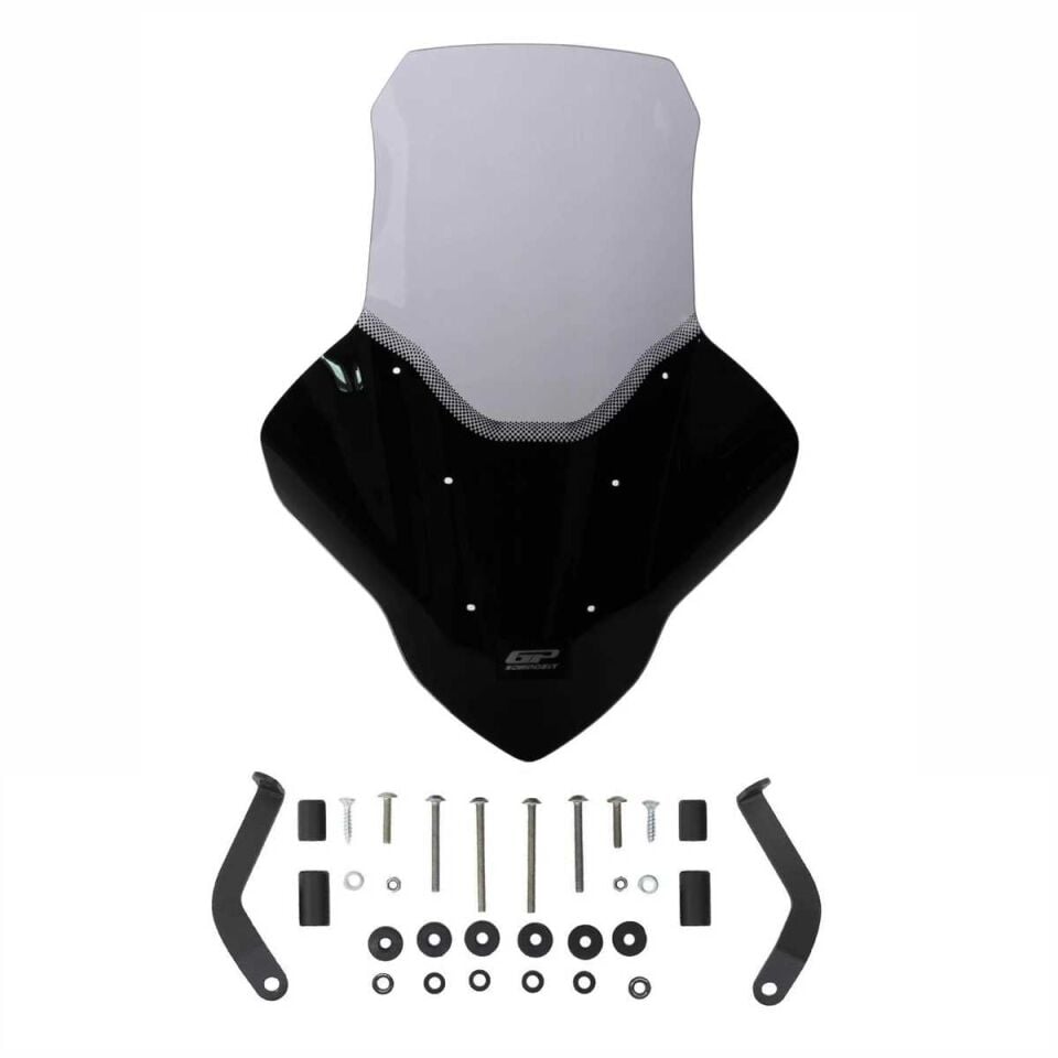 GP Kompozit Yamaha NMAX 125 / 155 2021-2024 Uyumlu Elcikli Tur Camı Füme
