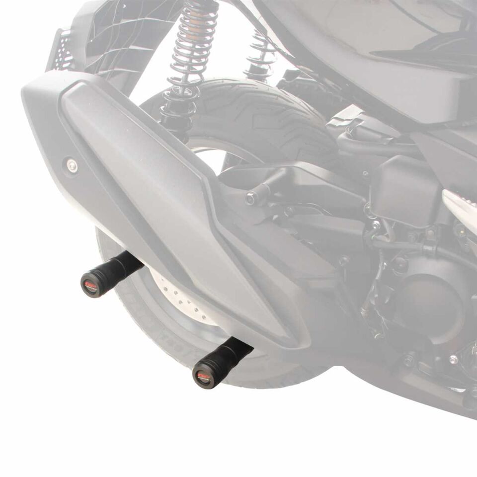 GP Kompozit Honda Forza 250 2018-2025 Uyumlu Egzoz Koruma Takozu Siyah