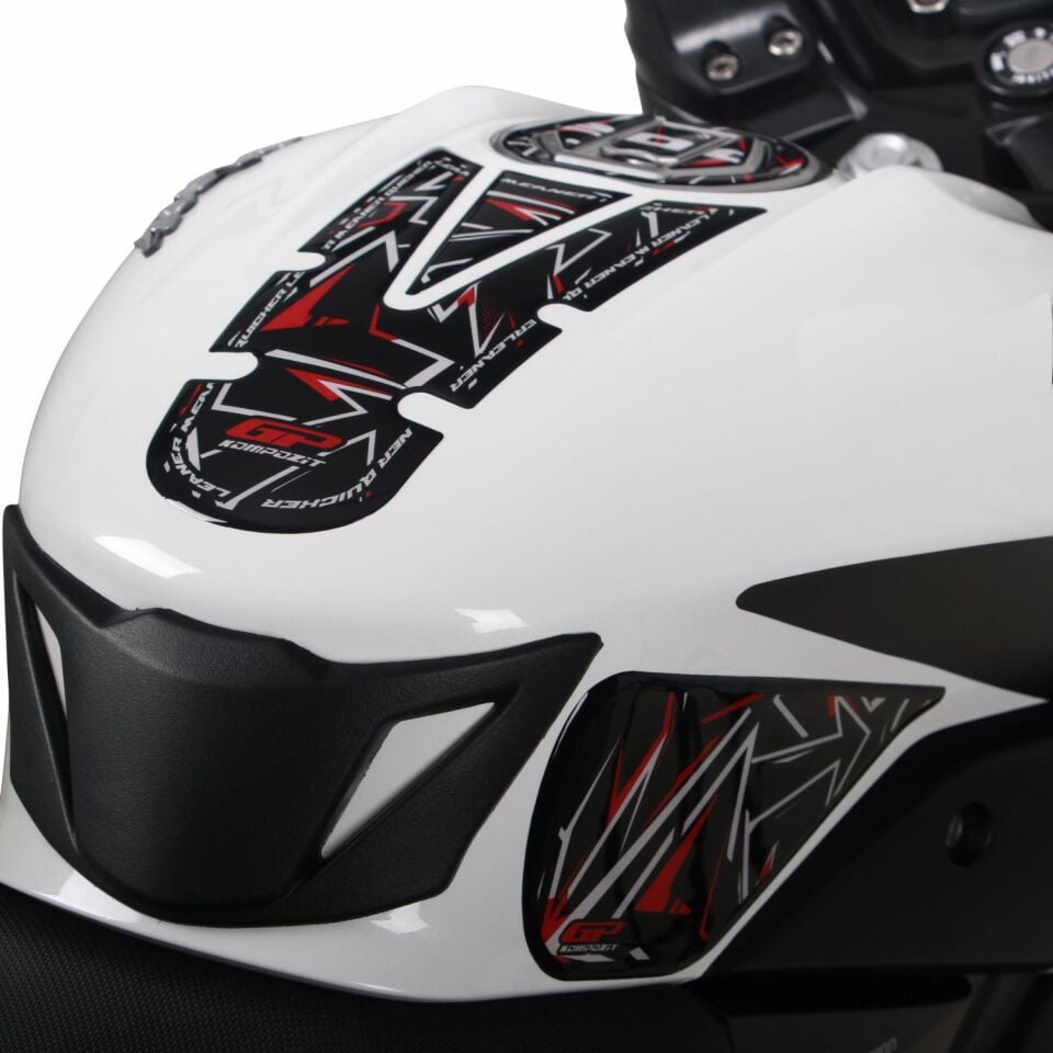 GP Kompozit Bajaj Pulsar NS 200 2011-2026 Uyumlu Tank Pad Seti Gri
