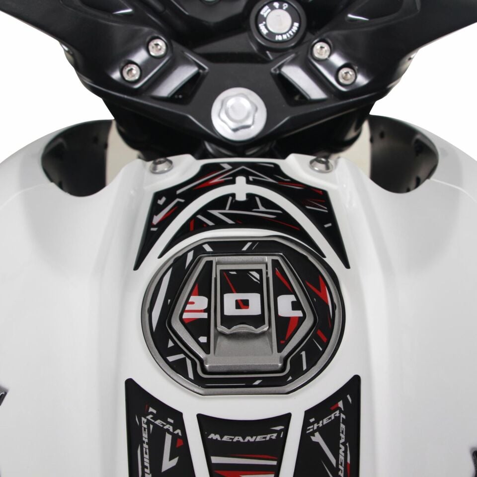 GP Kompozit Bajaj Pulsar NS 200 2011-2026 Uyumlu Tank Pad Seti Gri