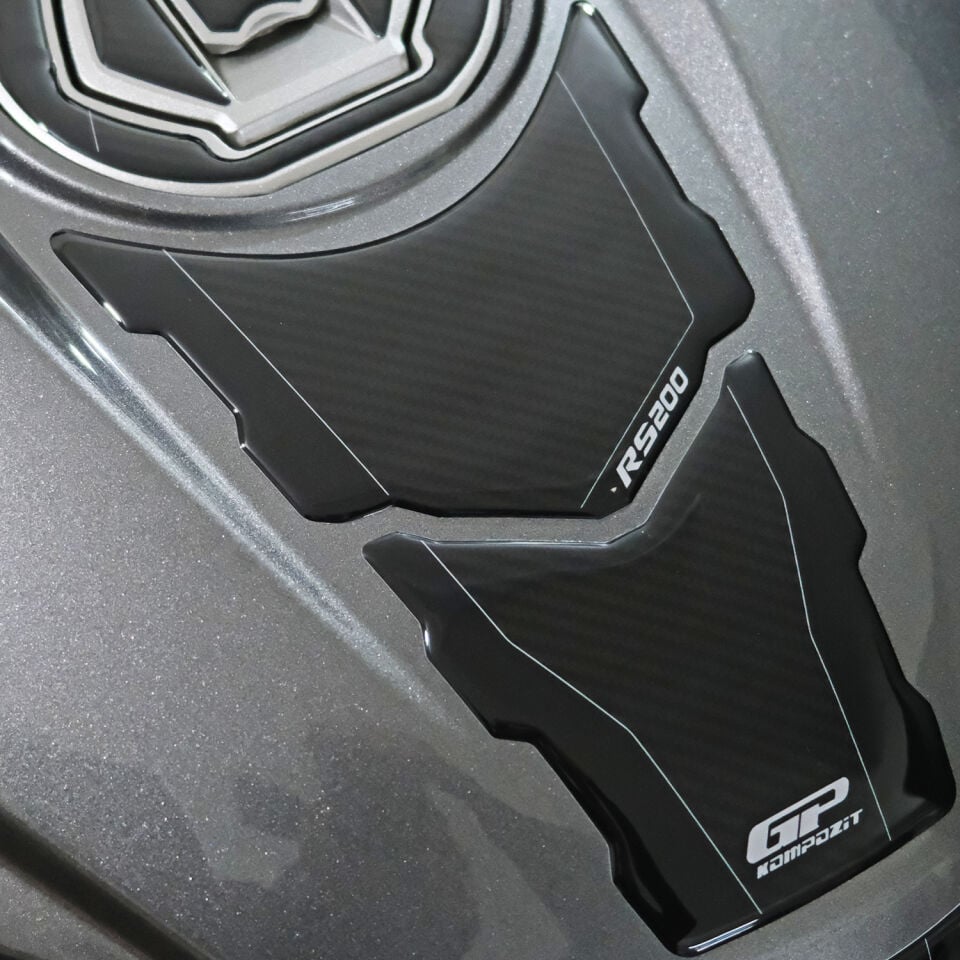 GP Kompozit Bajaj Pulsar RS 200 2015-2024 Uyumlu Tank Pad Karbon