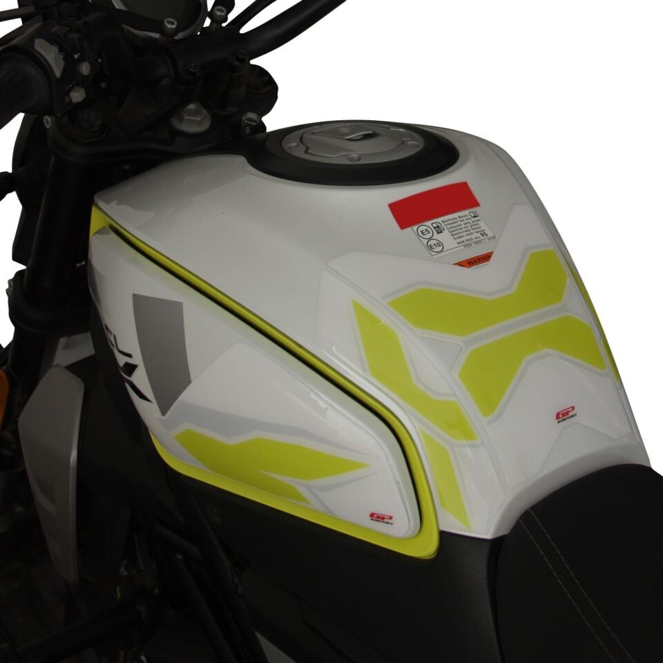 GP Kompozit CF Moto 250 CL-X 2022-2026 Uyumlu Tank Pad Seti Mavi