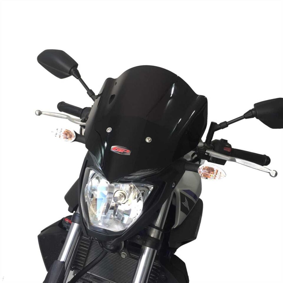 GP Kompozit Yamaha MT-25 2015-2019 Uyumlu Kısa Ön Cam Siyah