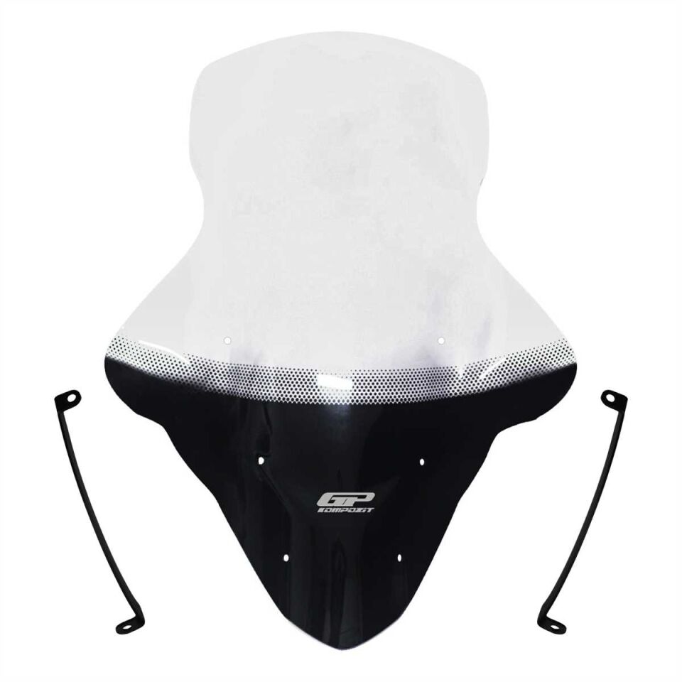 GP Kompozit Yamaha NMAX 125 / 155 2015-2020 Uyumlu Baskılı Elcikli Ön Cam Şeffaf