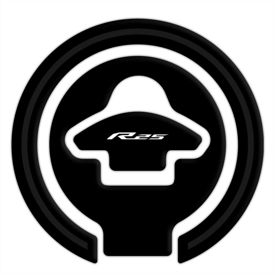 GP Kompozit Yamaha R25 2015-2018 Uyumlu Tank Pad Seti Siyah