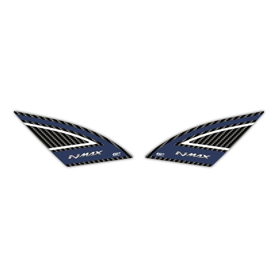 GP Kompozit Yamaha NMAX 125 / 155 2021-2024 Uyumlu Artçı Ayak Pad Mavi