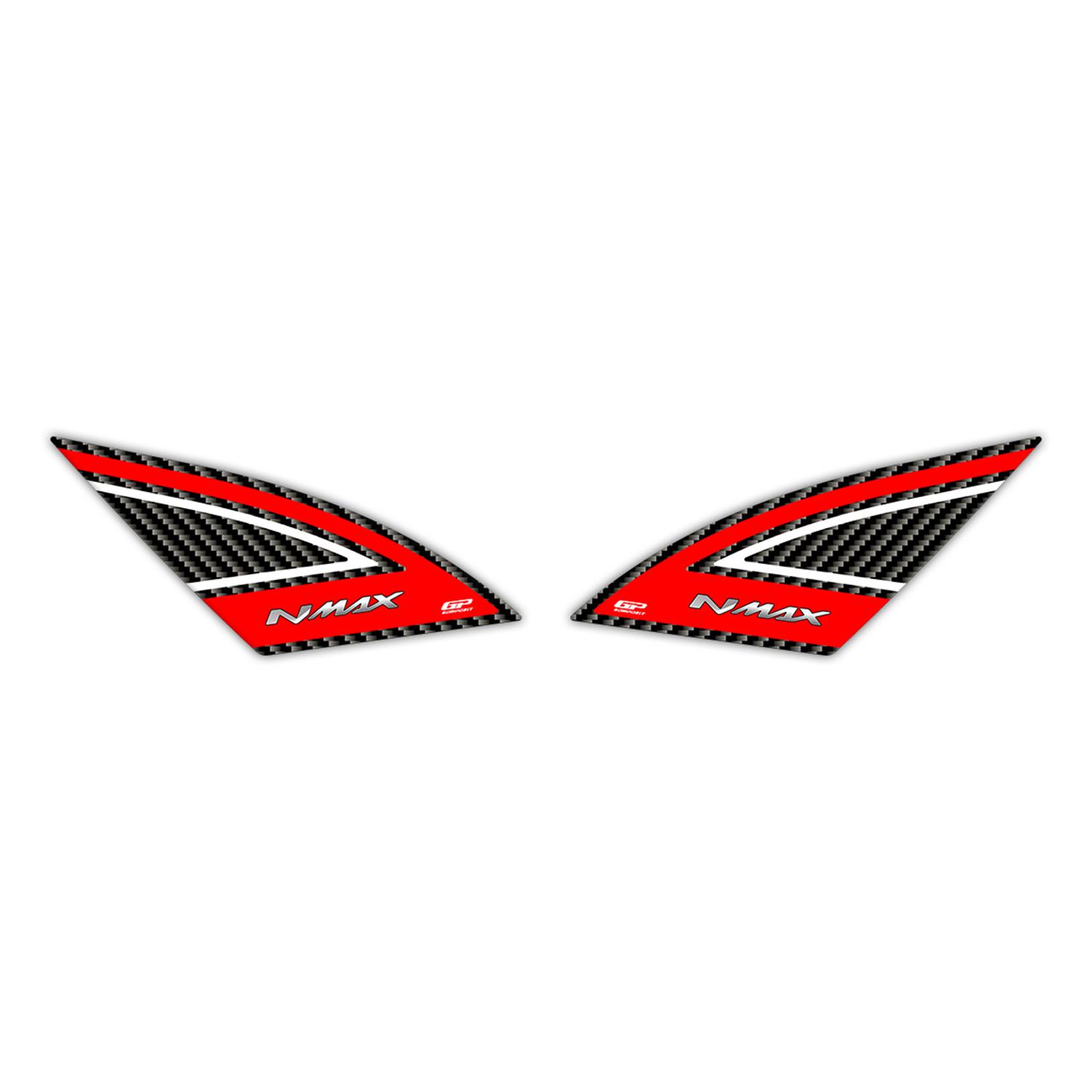 GP Kompozit Yamaha NMAX 125 / 155 2021-2024 Uyumlu Artçı Ayak Pad Kırmızı